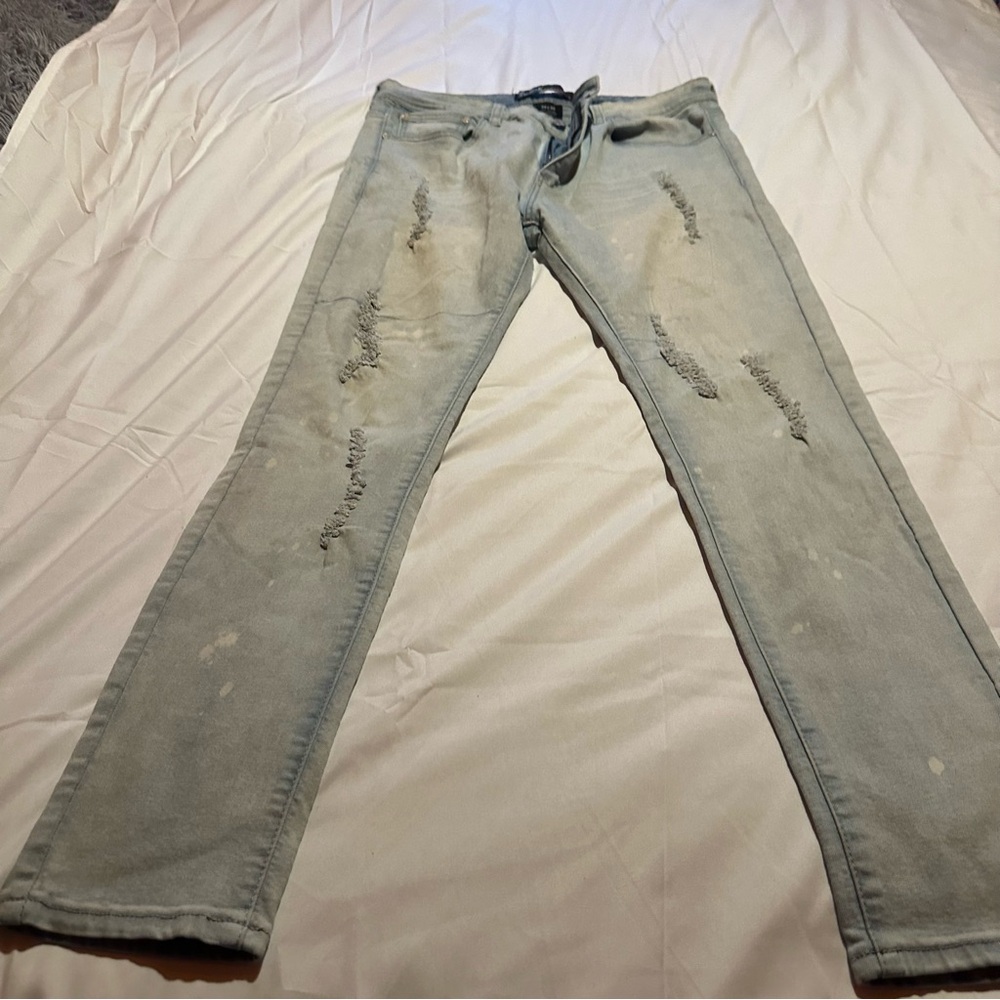 Switch Remarkable Men's Blue Jeans Slim taper fit 34X30 Distressed